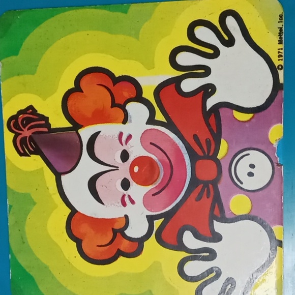 Vintage Mattel 1976 Circus Clown Jack In The Box Works As Is - Picture 4 of 4